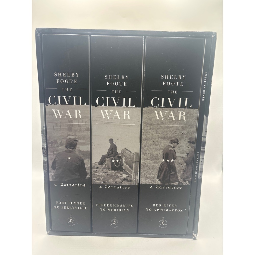 Shelby Foote The Civil War A Narrative 3 Volume Set Modern Library Hardcover